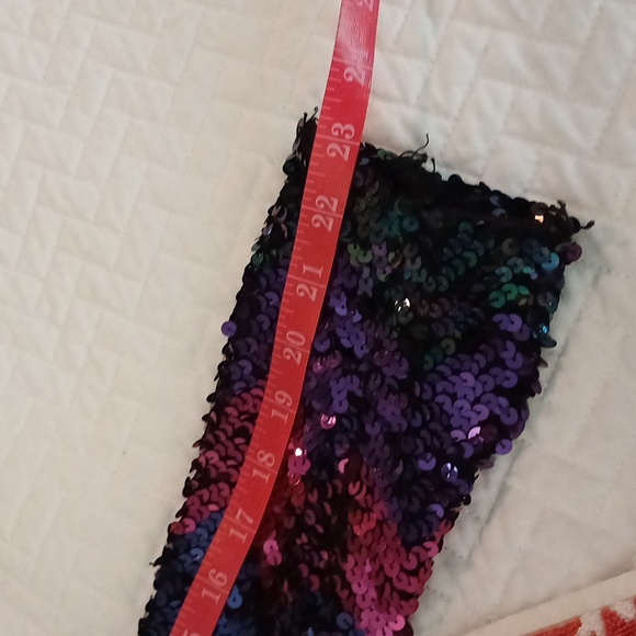 Coppola Shop vintage 70's sequin zig zag open cardigan jacket S M union made - Picture 10 of 16